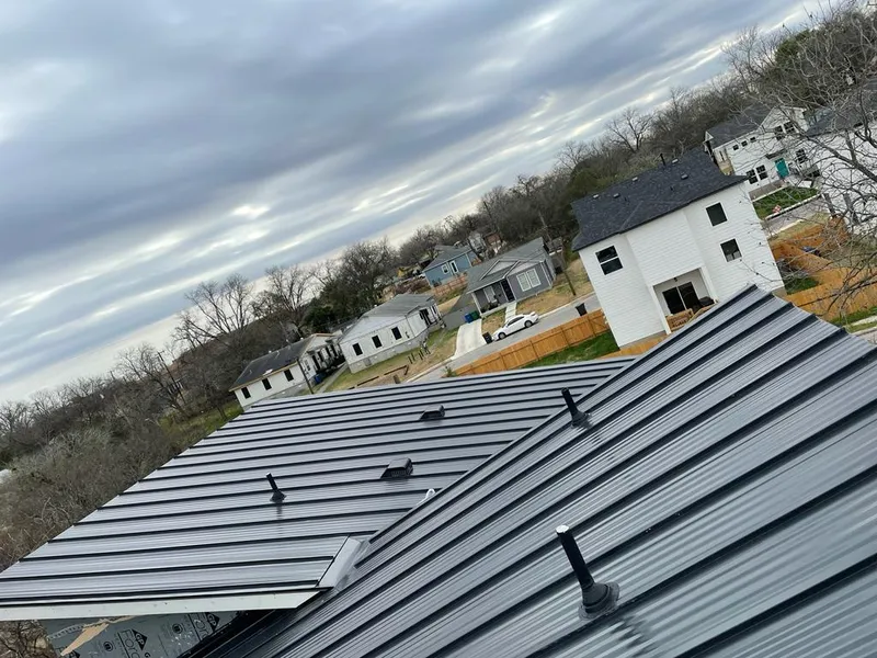 Standing seam metal roof panels with vents for Skylight Repair in Lansdowne